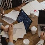 Files and Portable Gadgets on Table Top